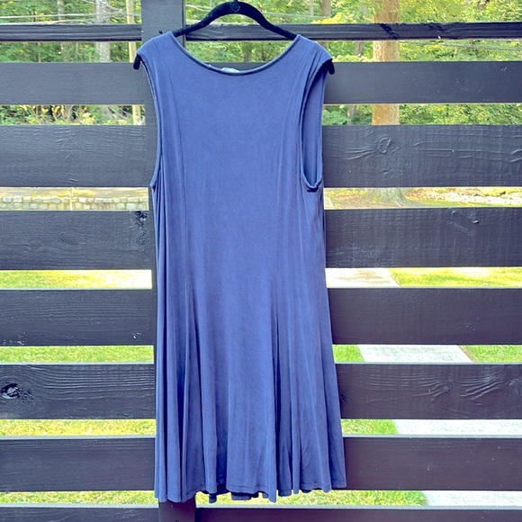 Athleta blue stretch sleeveless dress size L - Picture 3 of 6